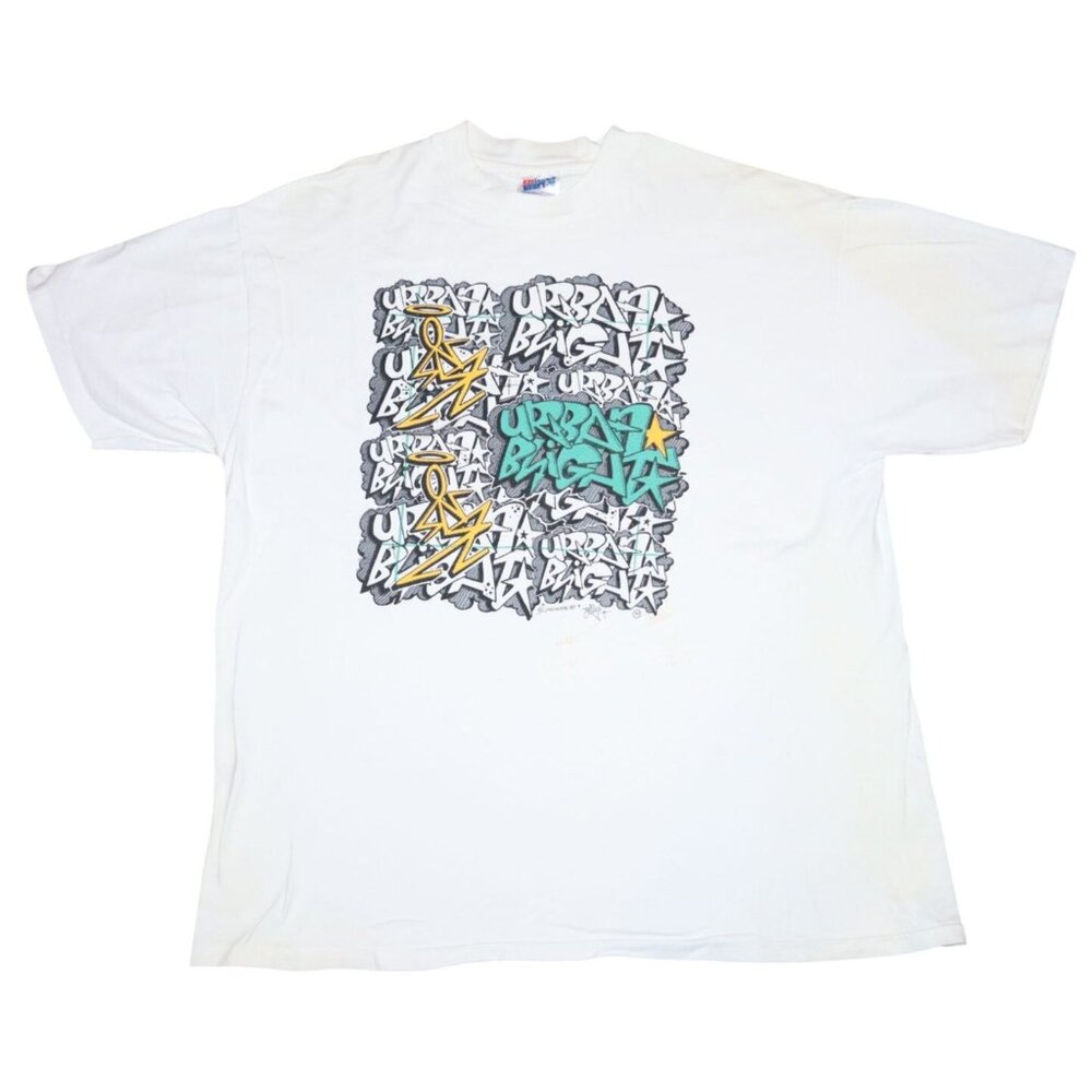 Vintage 1989 Urban Blight T-Shirt Official Band Shirt NYC Ska Graffiti The Admir